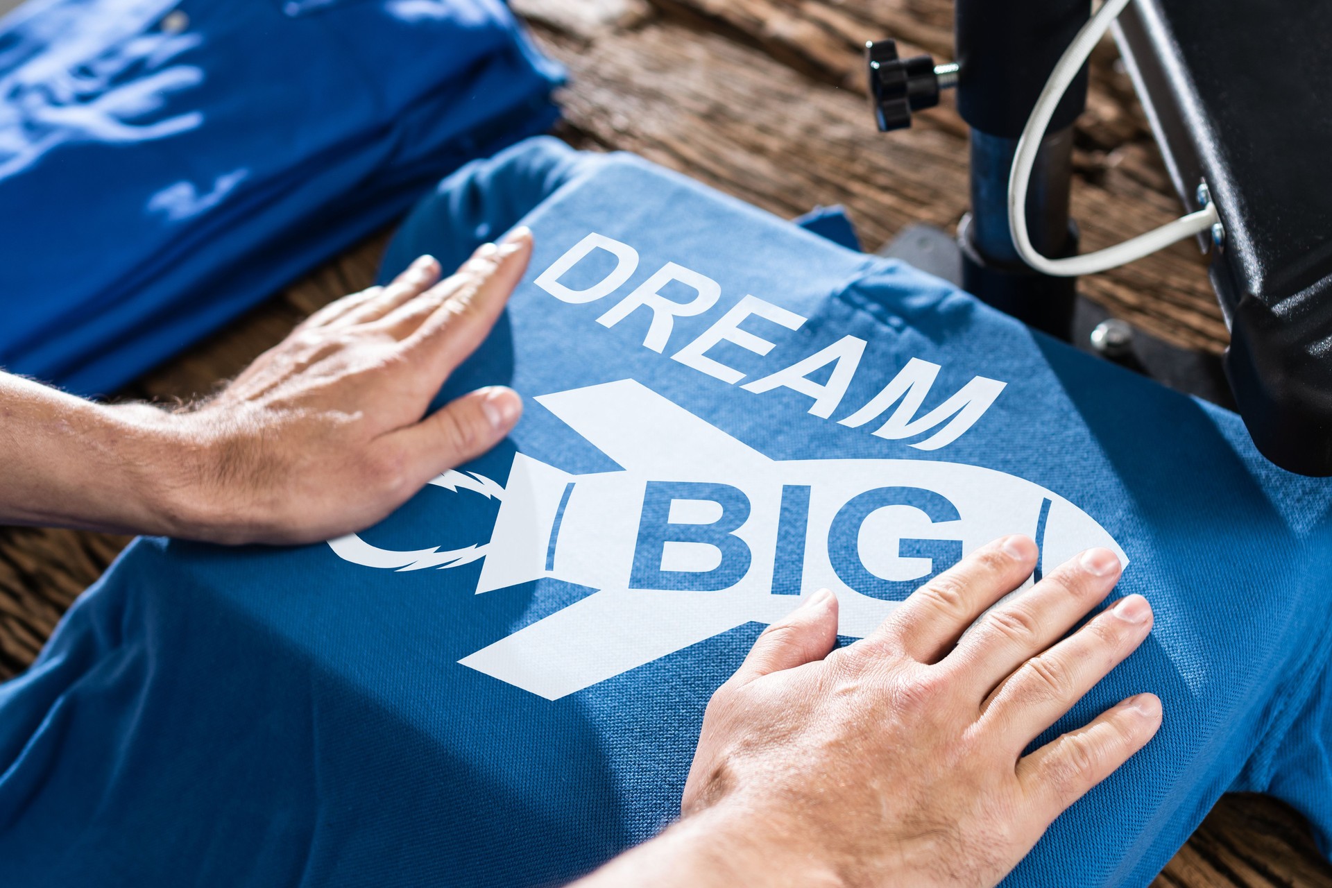 Printing On T-Shirt In Workshop